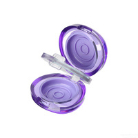 Pot cosmétique en plastique à double face avec couvercle rabattable pour crème, masque pour les lèvres, rouge à lèvres, baume, parfum, baume pour les yeux, fard à paupières