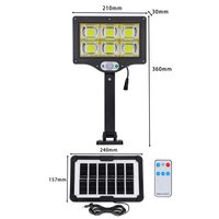 Norme UE personnalisée 100w variété d'options d'ampoules télécommande économie d'énergie Ip67 étanche LED lampadaire solaire