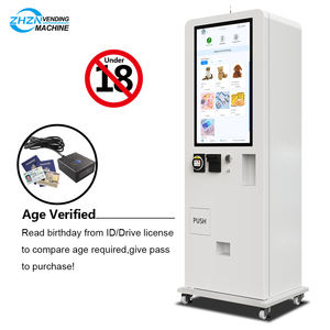 Mini <span class=keywords><strong>distributeur</strong></span> combiné intelligent de 32 pouces <span class=keywords><strong>Distributeur</strong></span> en métal sur support libre pour préservatif et tabac Système de paiement par carte de crédit - Product Image 3