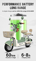 Trottinette électrique avec moteur sans balais 500W, batterie au plomb-acide 12Ah, frein à disque hydraulique, pneu de 14 pouces, acier au carbone, trottinette électrique