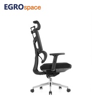 Fauteuil de bureau ergonomique à dossier haut en maille EGROspace Foshan avec appui-tête inclinable et pivotant – Fabrication par l'usine CEO