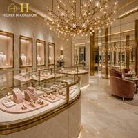 Vitrine de présentation de luxe sur mesure, vitrine en verre, vitrine à bijoux, mobilier pour bijouterie