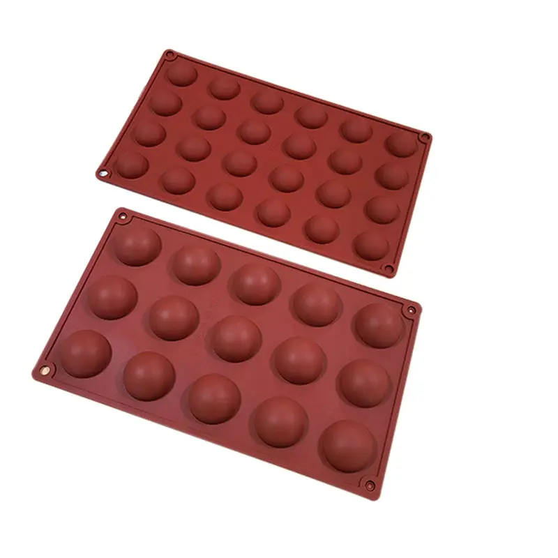 6 Holes Halve Bal Vorm Siliconen Bakvormen Voor Chocolade Cake Halve Cirkel Bakvorm Siliconen Cakevorm