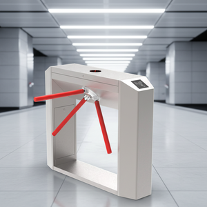 Portillon tripode à 3 <span class=keywords><strong>bras</strong></span> S4A avec moteur sans balais en acier inoxydable, contrôle d'accès et sécurité anti-écrêtlement, direct usine - Product Image 1