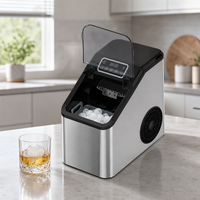 Machine à glaçons sphériques automatique pour la maison, nettoyage automatique, 3 cm, 8 boules, 30 min, 384/jour, 50 dB silencieuse, pour comptoir de cuisine, CB CE ETL FDA