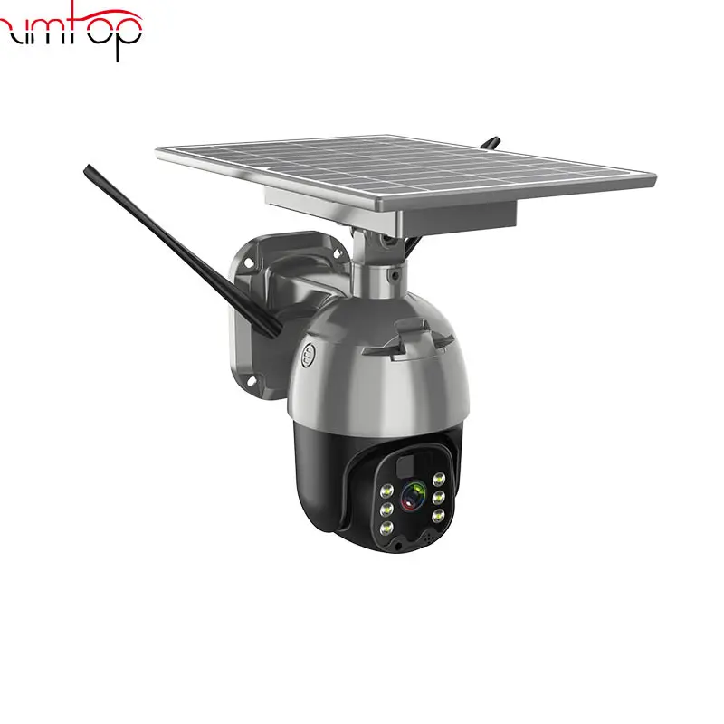 OEM Outdoor Security solar power wireless ptz ip camera Street Light Infrared Night Vision Waterproof lte cctv solar camera