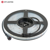 Tube néon étanche IP67, similaire à SPI Sk6812 WS2814, adressable, 12 mm, DC24V, 896 LED/m, bande LED numérique COB Pixel RGBW