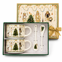 Mug à café Scène Casse-Noisette en Résine+ABS+PC pour Noël, Décoration de Table de Fêtes, Artisanat, Vente en Gros Usine