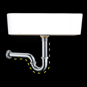 Kit <span class=keywords><strong>de</strong></span> desagüe moderno <span class=keywords><strong>de</strong></span> acero inoxidable con <span class=keywords><strong>tubo</strong></span> en P para fregadero, con junta reductora y desagüe emergente, ecológico, para fregaderos <span class=keywords><strong>de</strong></span> cocina - Product Image 2