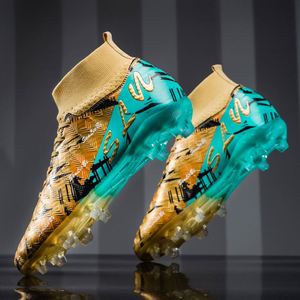 รองเท้าฟุตบอลหุ้มข้อสูง-รุ่นใหม่สำหรับวัยรุ่นและผู้ชาย รองเท้าฝึกซ้อมกีฬา พื้นรองเท้าด้านกลางทำจากยาง พื้นรองเท้าด้านนอกทำจาก PU - Product Image 2