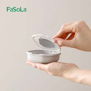 Fasola Nhựa Chỉnh Hình Răng Thiết Bị Lưu Trữ Trường Hợp Từ Tính Hộp Răng Giả Răng Người Lưu Trữ Aligner Di Động Làm Sạch Container - Product Image 3