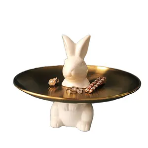 Happy Easter Bunny Tray 2023 Easter Party Decoration Tabletop Bunny Wholesale
