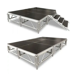Mesa de Exhibición Portátil de Aleación de Aluminio y Vidrio para Exteriores, de 4 pies x 8 pies, para Eventos, Conciertos, Exposiciones de Autos, Tamaño 1.22*2.44m, Precio de Fábrica - Product Image 6