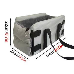 <span class=keywords><strong>Housse</strong></span> de siège auto pour chien, hiver, pour petits animaux, voyage en voiture, matériau Oxford, siège auto chaud pour chat et chien, siège de sécurité pour petits chiens - Product Image 6