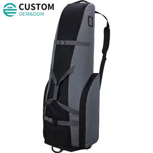 Sac de golf Fuliya personnalisé, léger, robuste, rembourré, pliable, imperméable, protection solaire, écologique, à roulettes, pour les compagnies aériennes - Product Image 1