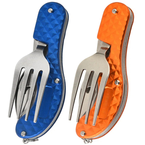 Juego de utensilios multifuncionales para pícnic al aire libre, cubiertos de viaje, mini cuchillo, tenedor, cuchara plegable, vajilla. - Product Image 5