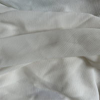 Knitteriger Seiden-Polyester-Crinkle-Crepe 3D Plissierter Crinkle-Chiffon-Stoff