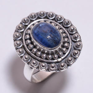 แหวนพลอยมูนสโตนสีรุ้ง เงินแท้ 925 เครื่องประดับเงินโบราณคลาสสิก เครื่องประดับงานแต่งงานชั้นดี ผู้ส่งออกเครื่องประดับ - Product Image 6