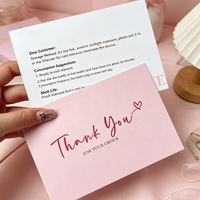 Fabricant professionnel de cartes de remerciement personnalisées avec logo, papier cartonné mat, impression recto-verso pour cadeaux d'entreprise