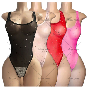 Tenue de danse exotique sexy sur mesure Maxsun, vêtements de strip-teaseuse, ensemble trois pièces pour femmes, tenues de boîte de nuit imprimées, <span class=keywords><strong>MS38</strong></span> - Product Image 6