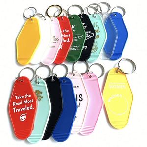 Factory Direct High Quality Retro Inspired Motel Keychains Custom Motel <b>Key</b> Tag - Product Image 2