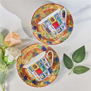 Home Decor European <b>Cup</b> Light Luxury Coffee <b>Cup</b> <b>Ceramic</b> Knife Fork Spoon Coffee Home Office Furniture Gift <b>Ceramic</b> Crafts - Product Image 4