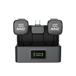 SX-MIC3 AI Noise Cancelling Condenser Lavalier Microphone Built-in Battery Type-C <strong>Interface</strong> Wireless 2.4G HD Sound Quality - Product Image 1
