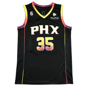 2022_23 Suns #35 Kevin Durant Edition Black Top Quality America Embroidery Basketball Jersey