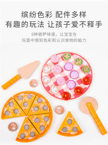 Juego de Juguetes Educativos de Madera para Niños de <span class=keywords><strong>2</strong></span> a 4 Años, Casa de Simulación, <span class=keywords><strong>Pizza</strong></span>, Ejercicio de Habilidades Prácticas, Interacción, Cocina, Diversión - Product Image 2