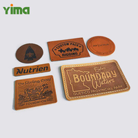 Écussons et étiquettes en cuir PU microfibre gaufré personnalisés en gros pour vêtements, sacs, chaussures - Logo personnel lavable