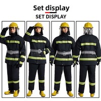 Tenue de pompier 100 % coton, résistante à la chaleur, vêtement de protection pour la lutte contre les incendies en zone forestière et les opérations de sauvetage d'urgence, style deux pièces