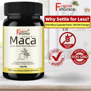 High Potency Maca Root Plant Extracts 1500 mg Suporte de Energia para Homens e Mulheres 120 Cápsulas Maca Root Cápsulas - Product Image 4