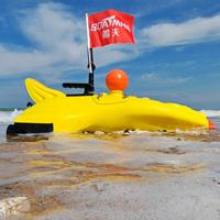 Bateau à appâts de pêche Boatman N8 avec GPS et pilote automatique, télécommande radio RC de 500 mètres, vente en gros, eau salée, mer, océan, jaune