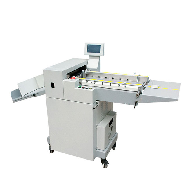 Paper Creasing Folding Machine YH370S High Speed A4 A3 Cross Make Booklet Automatic Paper Folding Creasing Machine