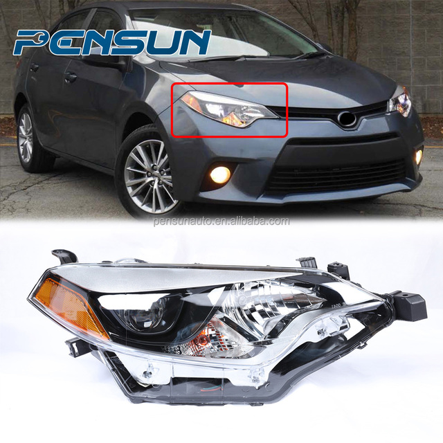 Manufacturer Wholesale LED Headlight Assembly Right Passenger Side LED HeadLamp with Bulbs for Toyota for Corolla 2014-2016