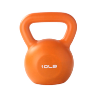 Kettlebell réglable en ciment recouvert de vinyle avec revêtement moulé par injection de couleur 5-25 LBS pour l'entraînement de force à domicile