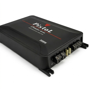 Amplificateur numérique 4 canaux 150W*2 en pont, stable 4 ohms, large plage de tension 12-24V, 10Hz-50kHz, rapport signal/bruit 91dB, PISTOL GM-D804 - Product Image 3