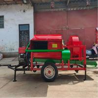 Machine à battre à double alimentation homologuée CE avec plusieurs tamis pour maïs, millet, sorgho, blé, soja – Idéale pour la ferme