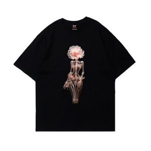 T-shirt a maniche corte stampata in cotone 100% stile americano, trendy, estiva, nuova, <span class=keywords><strong>vintage</strong></span>, retrò - Product Image 1