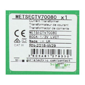 Transformador de corriente eléctrico METSECTV70080 Nuevo NFP sellado - Product Image 2