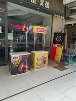 Conception populaire pliable PP/ABS contre-stand expositions de salon commercial grande table de promotion
