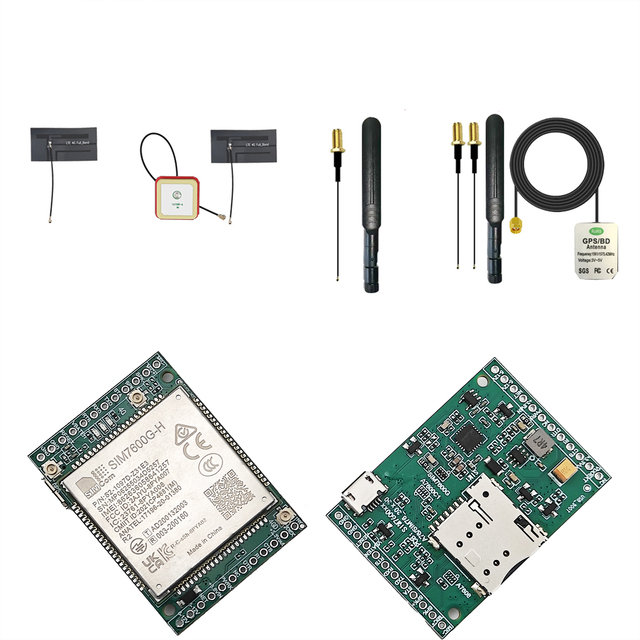SIMCom LTE Cat1 Cat4 Development Board SIM7600 A7608 SIM5360E A7600C SIM7600G SIM7600E SIM7600SA Core Board with 4G GPS Antenna
