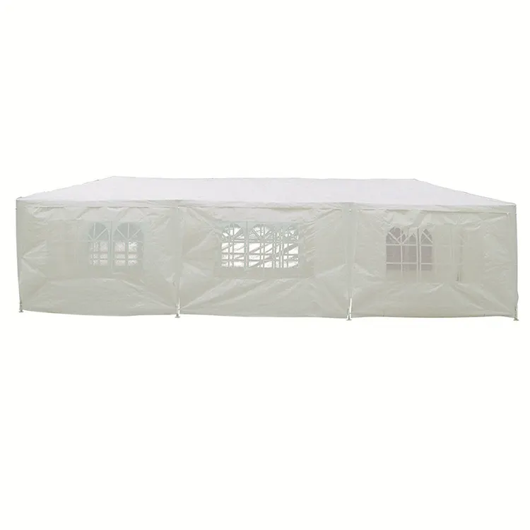 10x10 Hinterhof Deck Patios Shade Protect Outdoor Metall Baldachin Pavillon Zelt mit Eck regalen Moskito netz