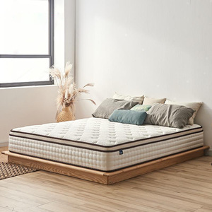 Colchón de espuma viscoelástica con memoria acumulada y látex, 22 pulgadas, doble firmeza, resortes ensacados individualmente, para uso doméstico y hotelero - Product Image 1