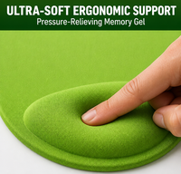 Tapis de souris ergonomique confortable pour le bureau à domicile - Support en EVA à mémoire de forme douce pour prévenir la fatigue lors du travail à distance