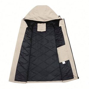 Chaqueta Deportiva Impermeable con Capucha para Hombre, para Correr al Aire Libre, con Cierre, Antibacteriana, Cortavientos, Chaquetas de Forro Polar para Mujer para Camping - Product Image 4