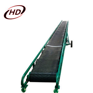 Mobiele graanlaadhopper van staal met hellende bandtransportband en trommelmotor - Product Image 4