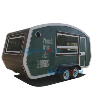 Fabrieks prijs fastfood mobiele trolley auto op maat gemaakte 4-wiel volledig uitgeruste elektrische foodtruck - Product Image 3