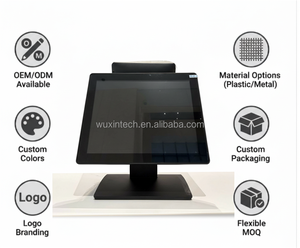 Sistema POS Personalizado Todo en Uno de 15.6+11 Pulgadas con Pantalla Táctil Dual, Dispositivo de Caja Registradora con Android 13 y Google Store, Venta al Por Mayor - Product Image 3