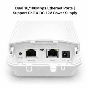 Pont sans fil extérieur IP65 2,4 GHz 300 Mbps avec 2 ports RJ45 10/100 Mbps, émetteur WiFi PtP/PtMP pour la surveillance des ascenseurs - Product Image 3